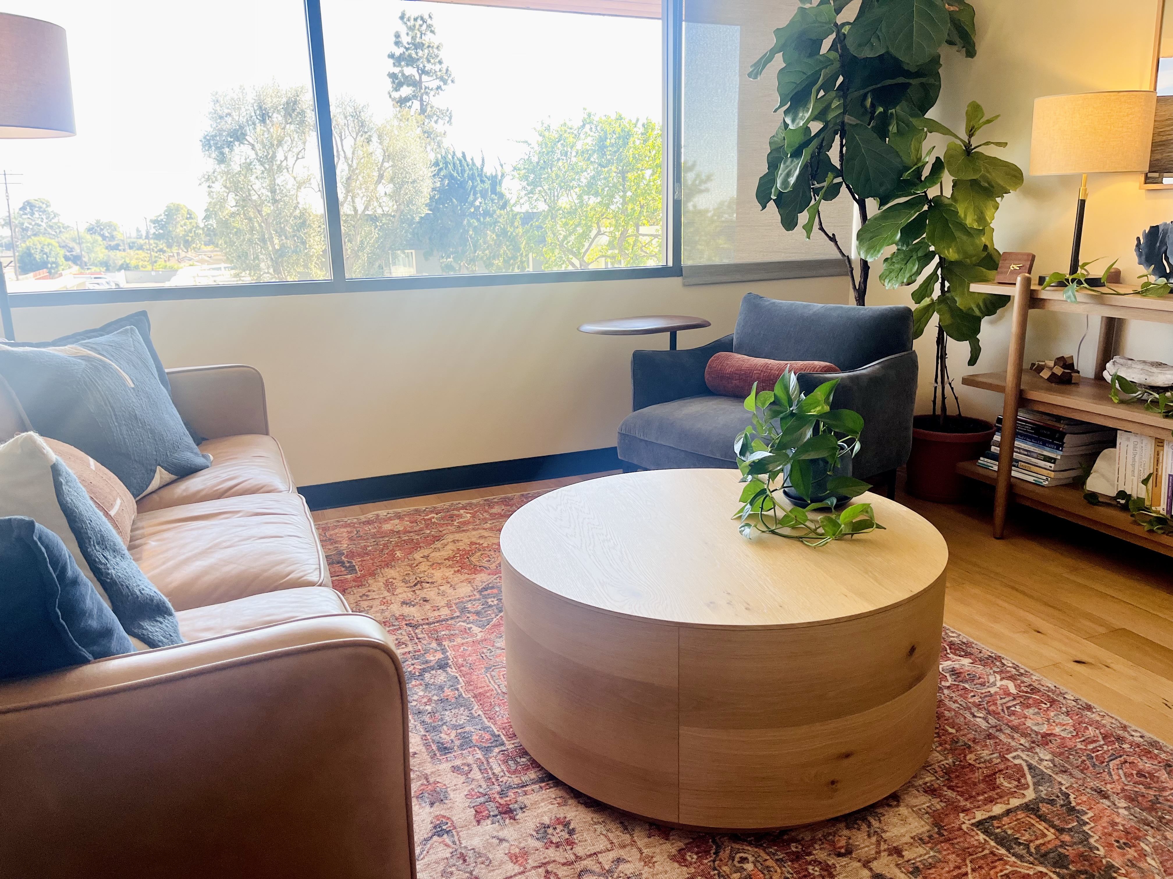 Therapy office seating area at Ventura OCD Therapy